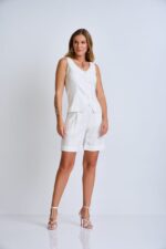 Colete em Poliviscose Listrado REF:130569