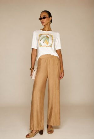 Calça Pantalona em Viscopoli REF: 144667