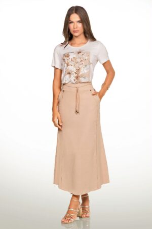 T-Shirt Estampada com Flores REF: 174791